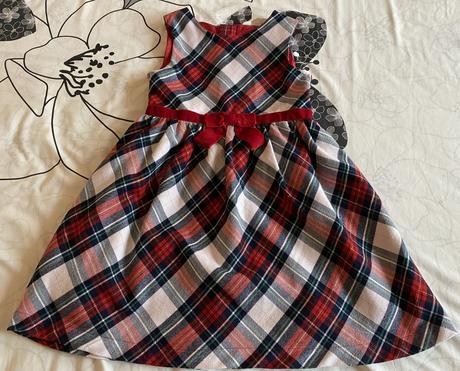 Podšité káro šaty h&m v. 122 - 6-7 rokov, h&m,122