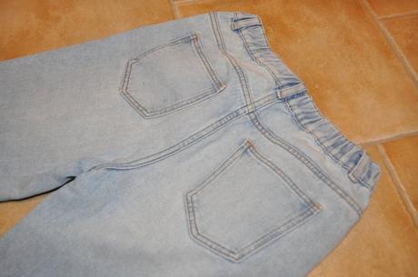 Rifle s roztrhaným efektom, mom fit, zara,140