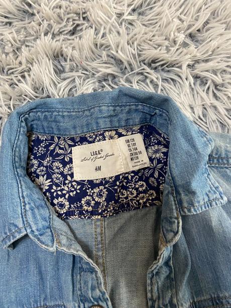 Dievčenské riflové šaty, h&m,128
