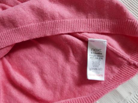 Pletené elegatne šaty, next,80