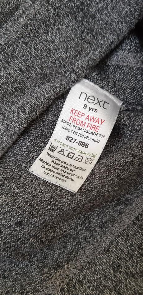 Tmavošedá mikina next 9r., next,134