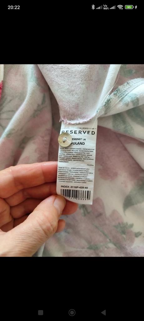 Kvetinové šaty s prímesou ľanu, reserved,40