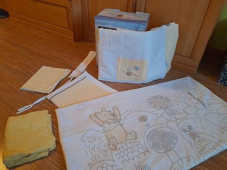 Zollner obliečky,mantinel,plachta, nebesá macko pu, šírka (cm): 100,dĺžka (cm): 135