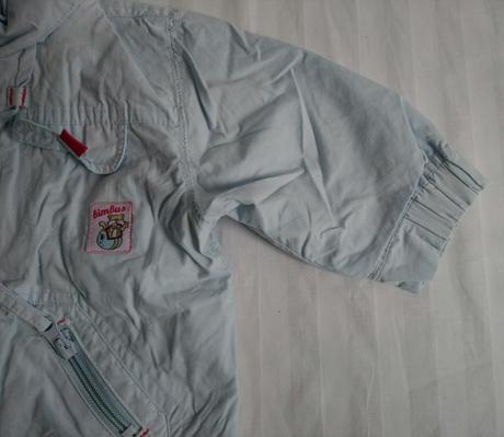 Prechodná nepremokavá modrá bundička, bimbus, 68