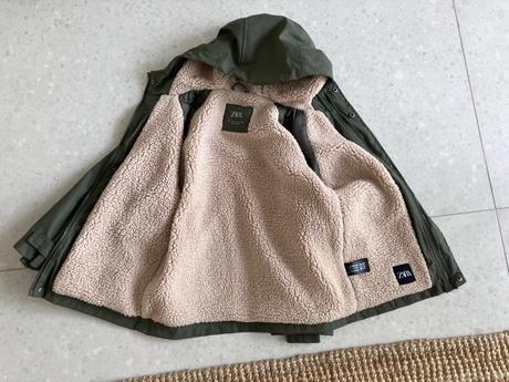Zateplený pršiplášť, zara,116