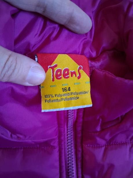 Ružová dievčenská vesta, 164