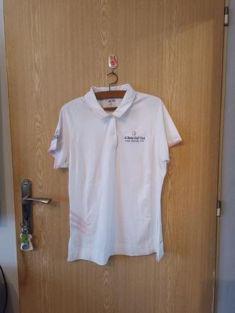 Adidas biela polo košeľa (al badia golf club), adidas,s