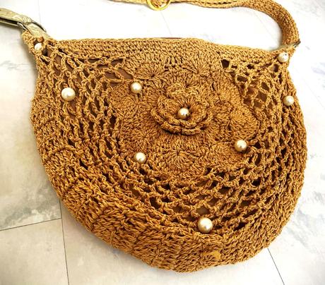 Háčkovaná boho kabelka, 