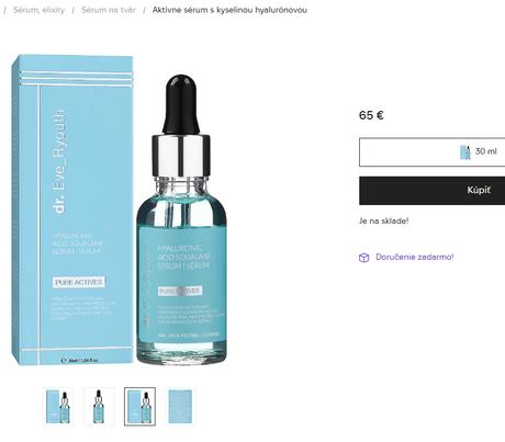 Luxusné aktívne sérum s kys. hyalurón (malá cena), 