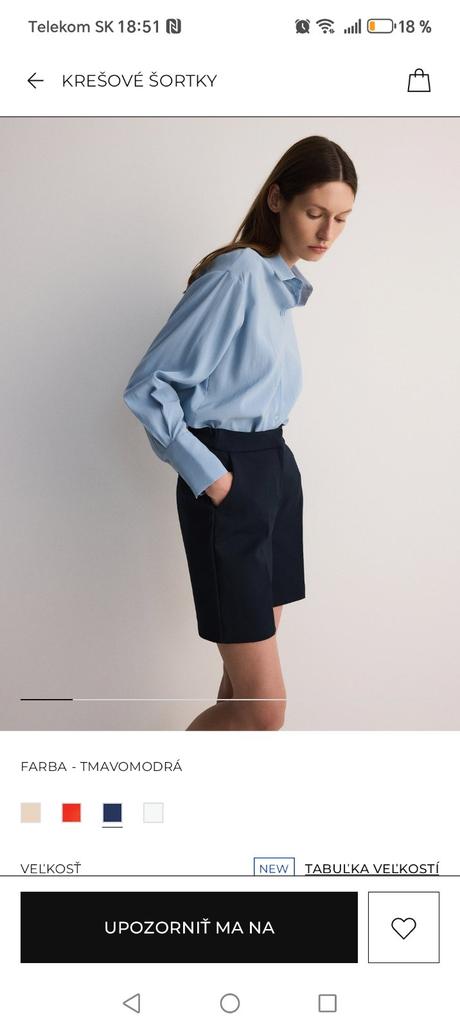 Reserved elegantné šortky, reserved,l