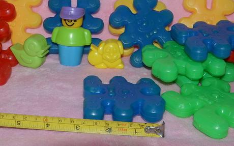 Retro stavebnica puzzle,