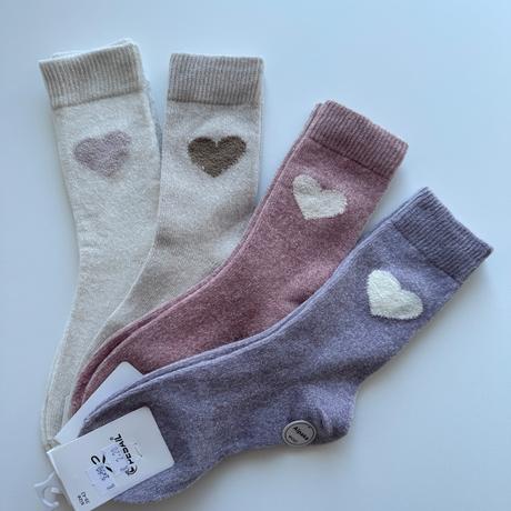 Dámske vlnené ponožky so srdiečkom, 39 / 40 / 42
