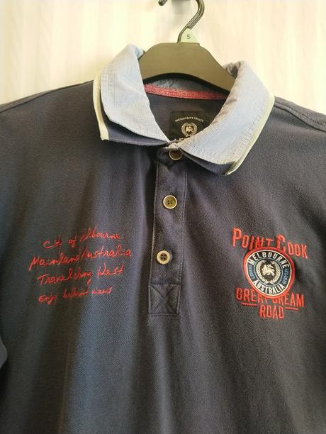 Pánske tmavo modré tričko, lerros, xl, xl