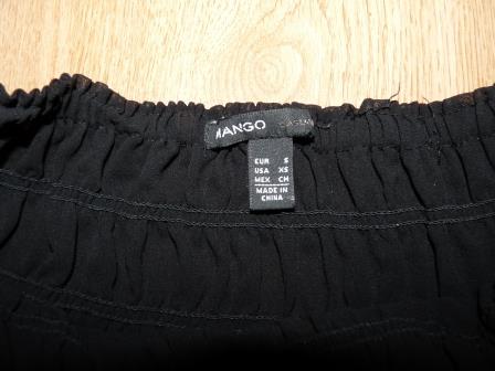 Volanova lahka sukna, mango,s