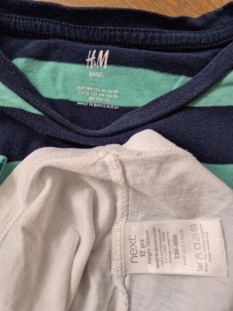 2 x tričko next h&m, next,146