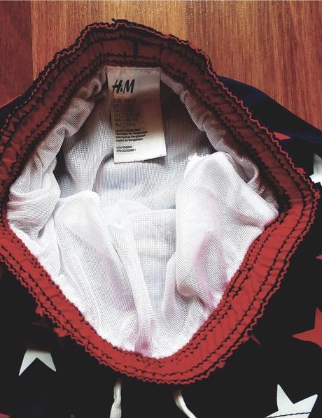Plavky s hviezdičkami, h&m,86