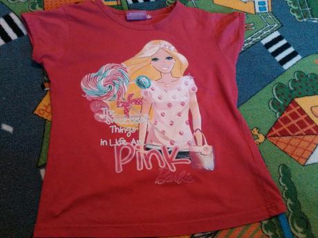 Dievčenské tričko s barbie, barbie,128