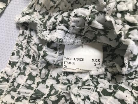 Bavlnené (pokrčené) šatičky 3-4 roky, benetton,98