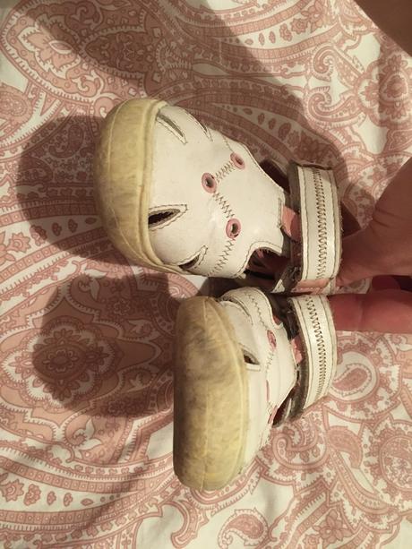 Kožené sandálky, rak,22