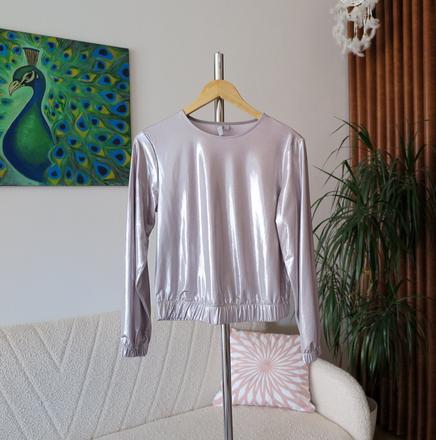 Štýlový metalický top asos, xs