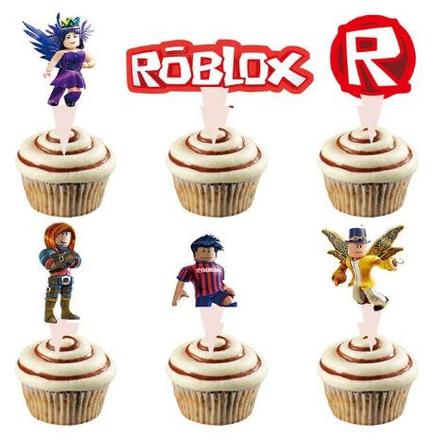 Tortový zápich roblox (24ks) - skladom, tz-117,