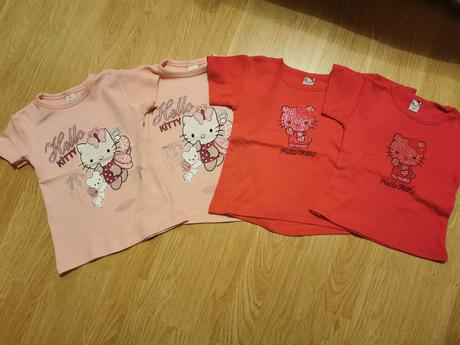 Tričká hello kitty 104 a 110, 104