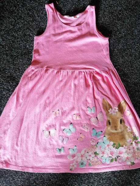 Zajkove šaty 134/140, h&m,134