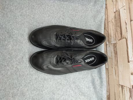 Uvex 45 - pánska kožená čierna pracovná obuv, 45