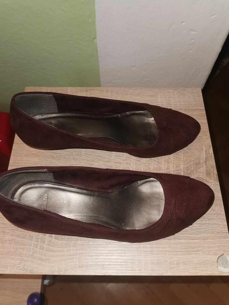 Bordové lodičky baťa, baťa,39