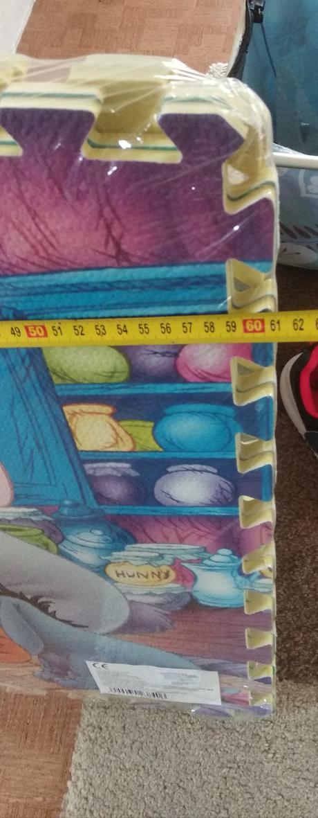 4ks penová kocka (puzzle) - koberec, 