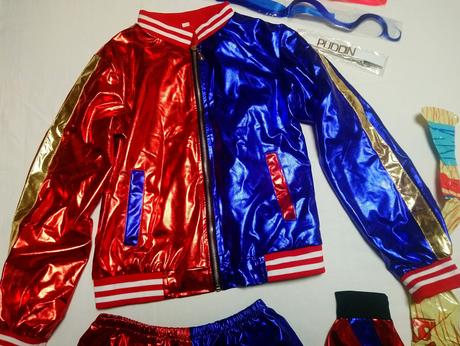 6 dielny kostým harley quinn joker, 10-12r,140-152, 