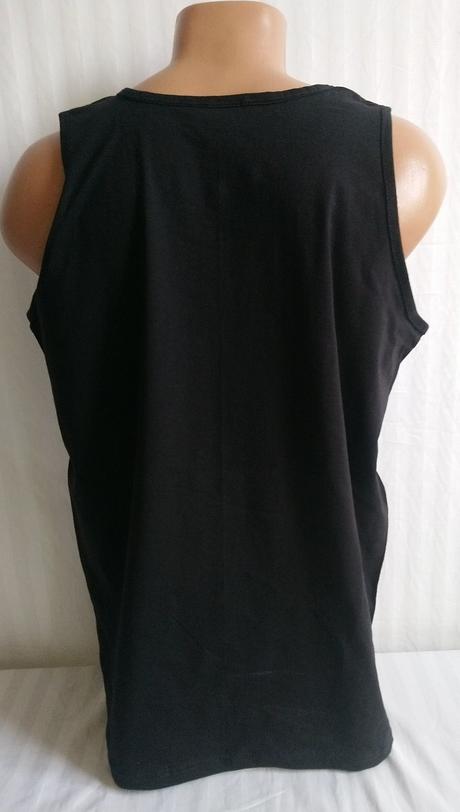 Čierne tričko bez rukávov, fruit of the loom, xl, xl