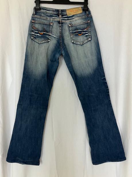 Dámske modré y2k low waist rifle vintage, l