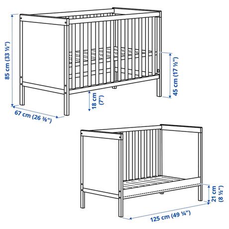 Postielka ikea sundvik, šírka (cm): 60,dĺžka (cm): 120