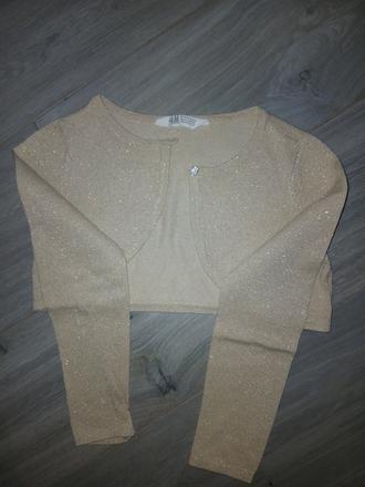 Zlaté bolerko, h&m,134