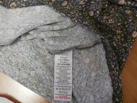 Balenie dievčenských tričiek s dlhým rukávom, 98