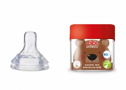Bibi silikónový cumlík na fľašu happiness 2ks, 3+, bibs