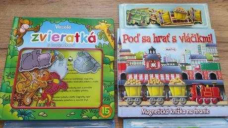 Knižky s magnetkami top stav,