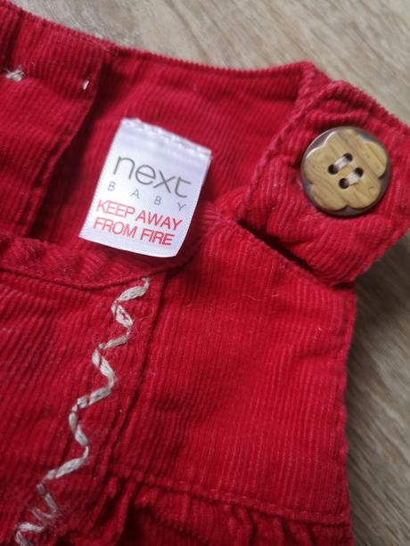 Menčestrové šaty s výšivkou, next,68