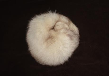 Čiapka zo striebornej líšky, veľ. m-l, m