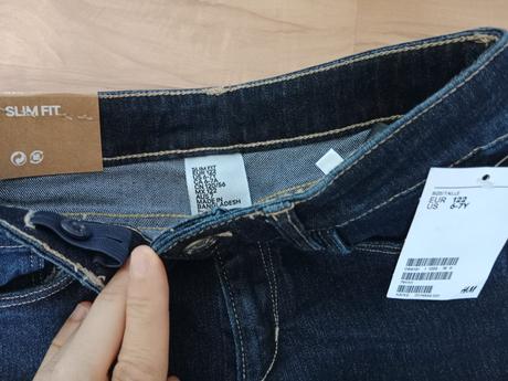 Rifle nenosené,s visačkou, h&m,122