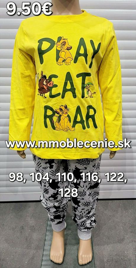 Pyžamo leví kráľ, disney,98 - 128