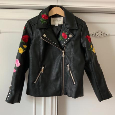 Koženková bunda river island č. 128, 8 rokov, river island,128