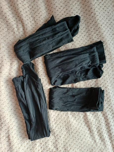 4ks silonkové pančuchy a 1ks zateplené pančuchy, l