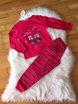 Dievčenské bavlnené pyžamo., 110 / 116