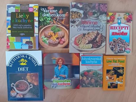 Retro kuchárske knihy, aj nové v top stave,