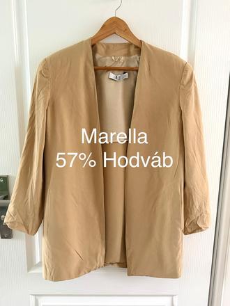 Talianske sako / prehoz marella hodváb / cupro béž, m