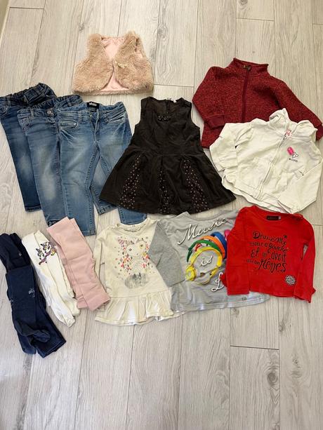 Balík oblečenia dievča 80-86, 86–98