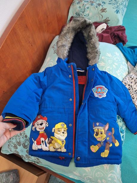 Zimná bunda detská labková patrola, f&f,86