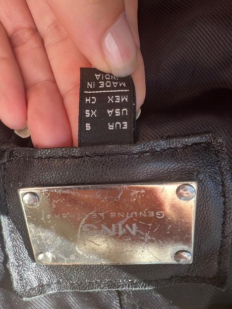 Mango trendy kozena bunda velk s prava koza presiv, mango,s